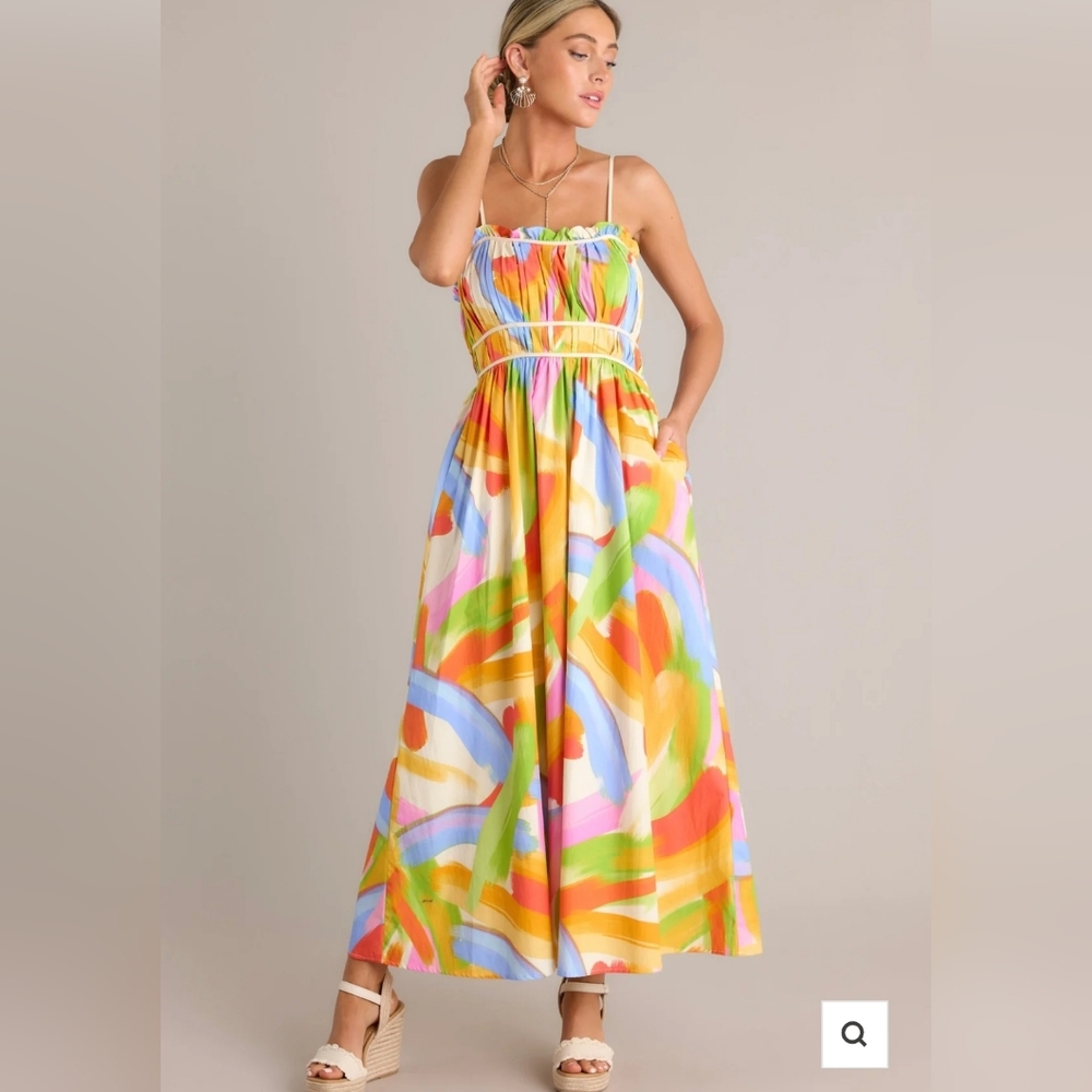Peach Love California Multicolor Maxi Dress